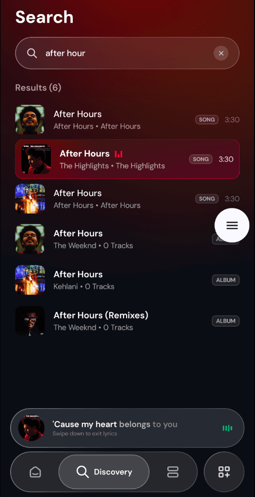 Raagam – Listening Room host screen